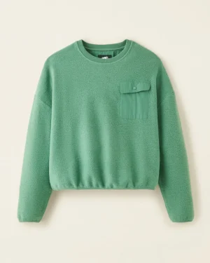 Clearance Roots Trail Fleece Relaxed Crew Sweatshirt