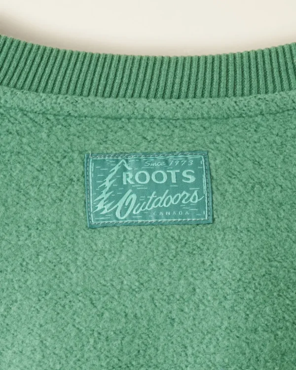 Clearance Roots Trail Fleece Relaxed Crew Sweatshirt