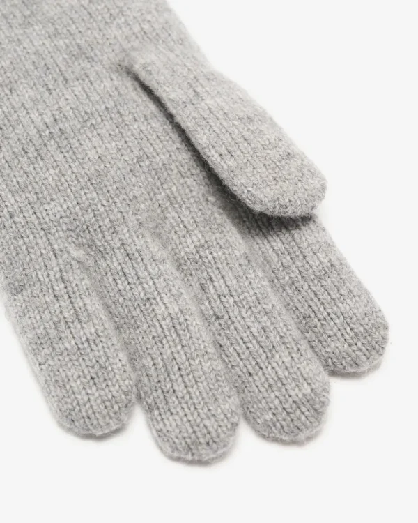 Clearance Roots Womens Merino Wool Knit Glove GREY MIX