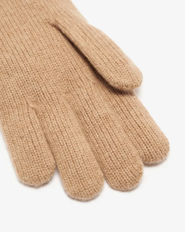 Discount Roots Womens Merino Wool Knit Glove CAMEL MIX