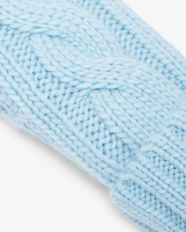 Flash Sale Roots Womens Olivia Cable Mitten CLEAR SKY BLUE