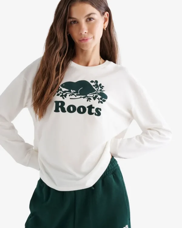 Outlet Roots Womens Organic Cooper Long Sleeve T-shirt