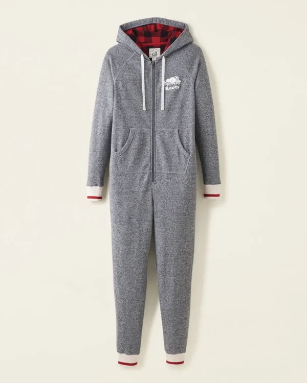 Sale Roots Womens Cabin Onesie SALT & PEPPER