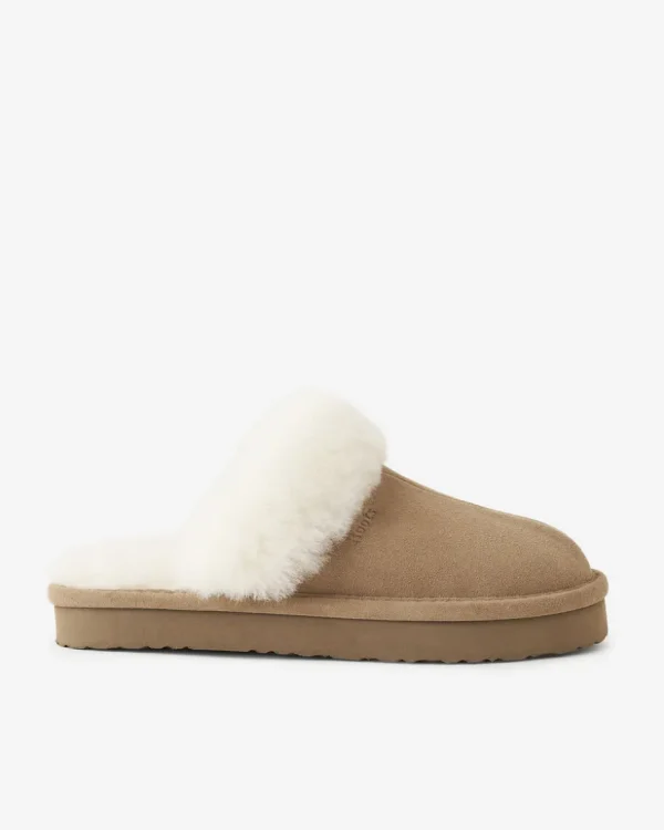 Online Roots Womens Shearling Platform Slipper