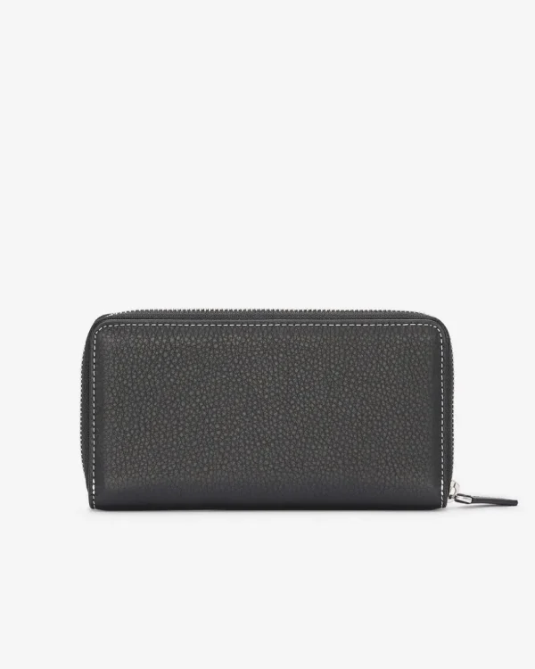 Shop Roots Zip Around Clutch Prince BLACK