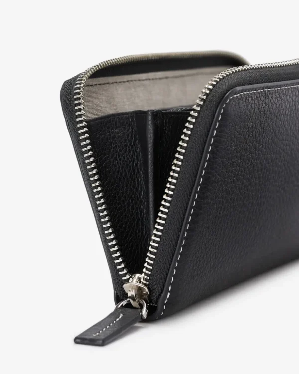 Shop Roots Zip Around Clutch Prince BLACK